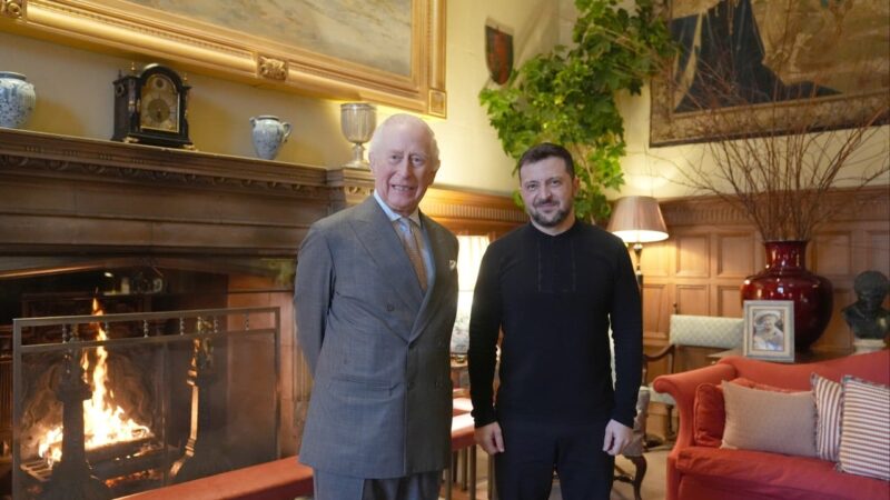 King Charles meets Ukraine’s President Zelensky after London defence summit