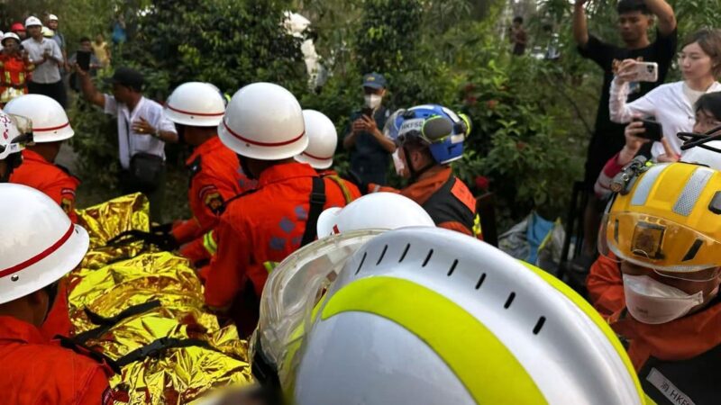Hong Kong rescue team pulls survivor from rubble of Myanmar earthquake