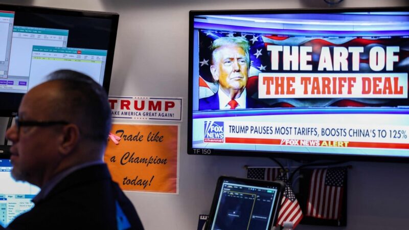 US stocks open lower day after Trump pauses tariffs
