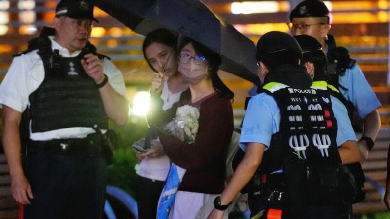 7 taken away as Hong Kong police ramp up patrols at former Tiananmen vigil site