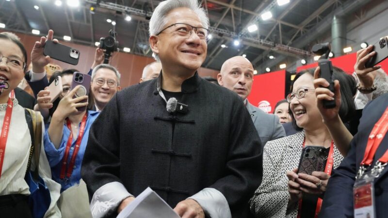 Nvidia CEO shines in China – but trade war fears still lurk beneath surface
