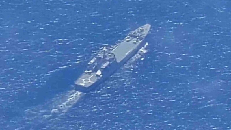 PLA landing ship spotted off northern Taiwan ahead of major military drill