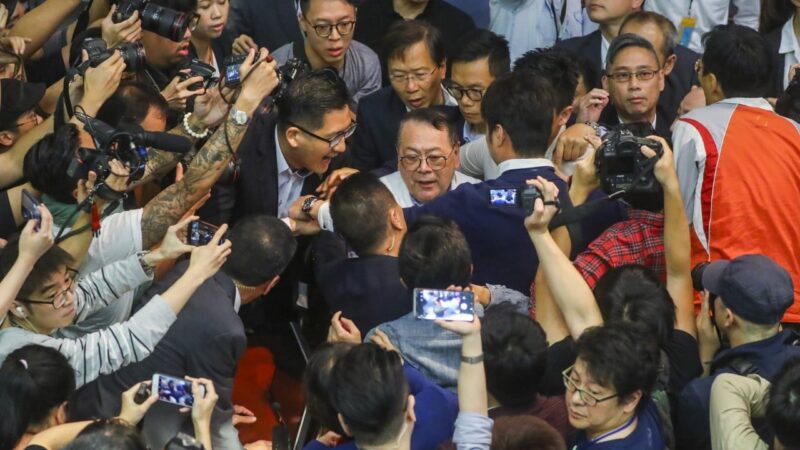 Hong Kong lawmaker denies exaggerating rival’s role in chaotic meeting