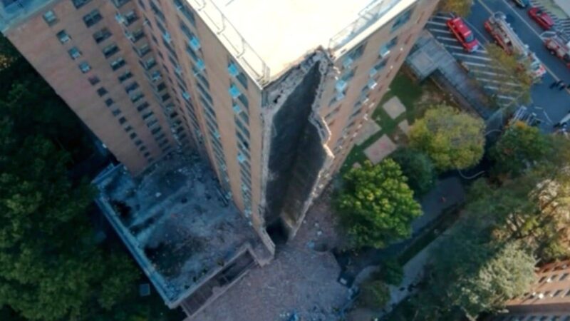 Bronx high-rise partially collapses amid gas explosion reports