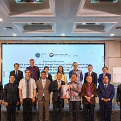 Deputy Secretary-General of ASEAN for Community and Corporate Affairs delivers congratulatory remarks at the Roundtable Discussion co-organised by the Mission of the Republic of Korea to ASEAN and Centre for Strategic and International Studies (CSIS) Indonesia
