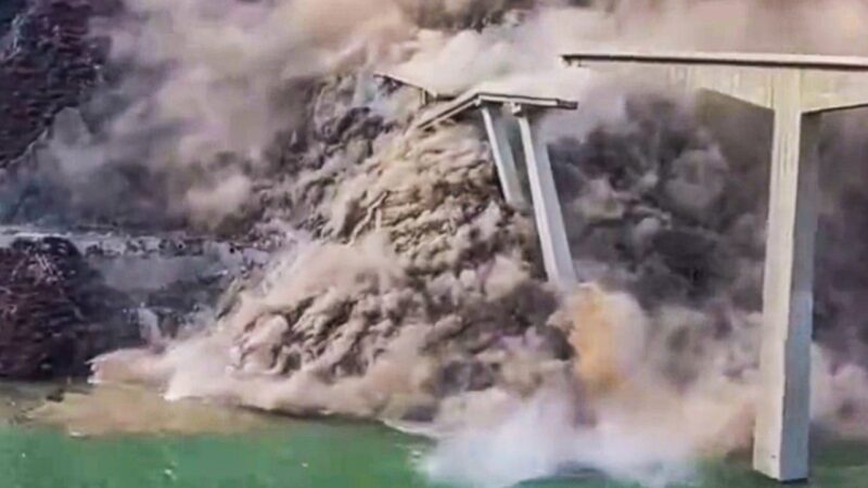 Section of new bridge in China’s Sichuan province collapses