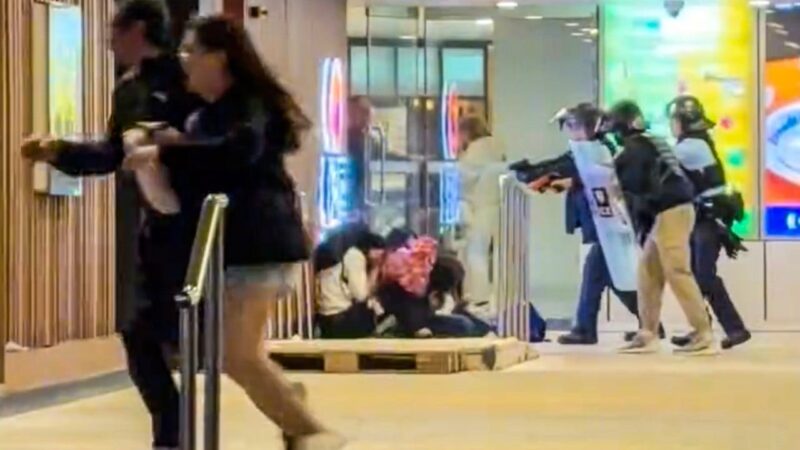Hong Kong police shoot man wielding meat cleaver in Tuen Mun