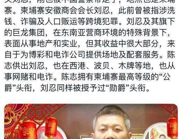 #今天最新消息：安徽刘会长也给捉走了：留下了一大堆的园区跟K