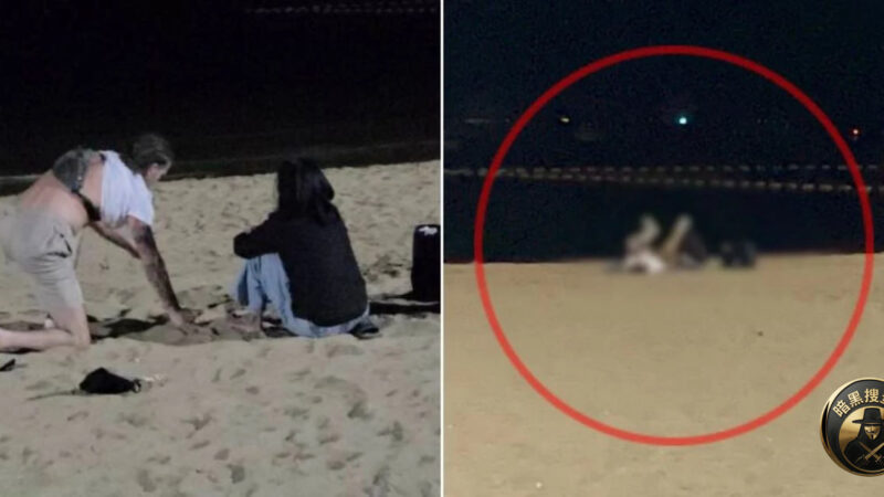 泰国芭提雅：一对男女在海滩性交被抓

近日凌晨4点多，泰
