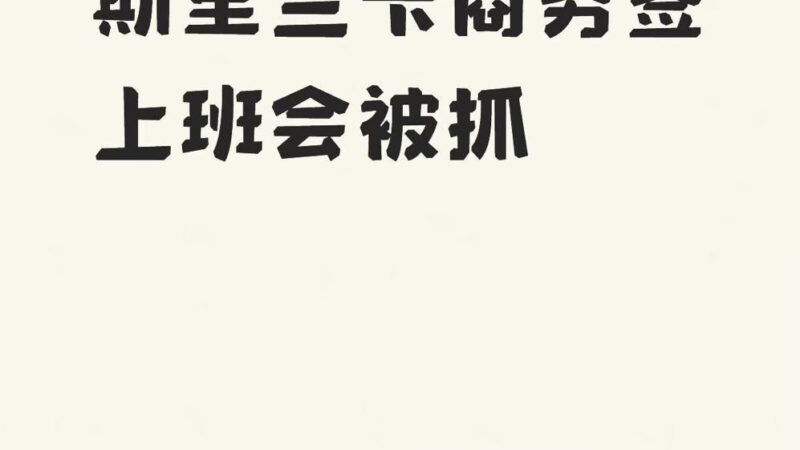 #斯里兰卡

斯里兰卡商务签上班会被抓的

最近发现