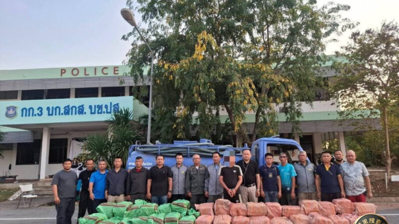 污水车暗藏839万粒冰毒！泰国警方截获“移动毒库”，司机只赚