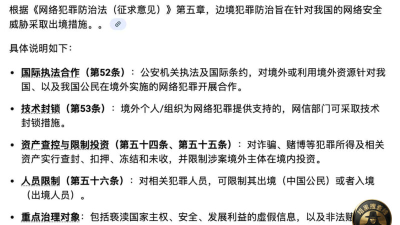中国加重灰黑产犯罪惩罚力度  出狱后也限制出境？中国拟对跨境