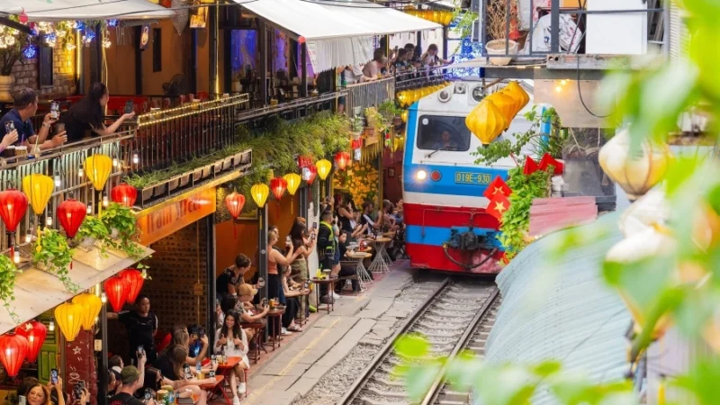 Hanoi moves to end train services through its world-famous railway coffee street