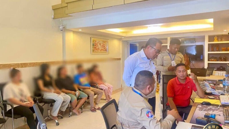 #柬埔寨新闻 金边突查非法彩票窝点：5人落网，多名女性涉案