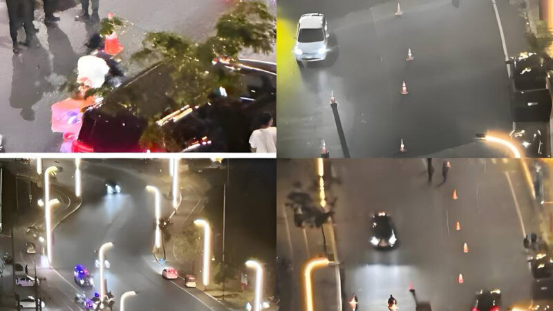 #温馨提示：🇰🇭西港“星汇”门口宪兵和交警联动检查过往车辆。