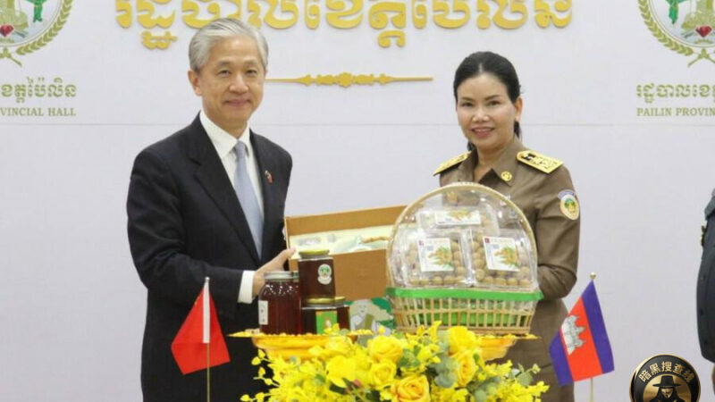 中国驻柬大使汪文斌访问拜林省：深化务实合作，力挺清剿电诈