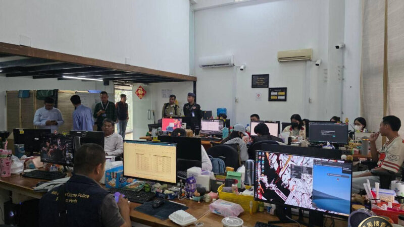 水净华“黄色大楼”印尼网赌盘口被查

3月6日，金边警方