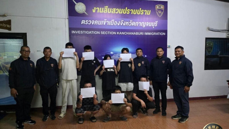 打击行动持续进行！ 又有七名中国公民因非法入境泰国被捕