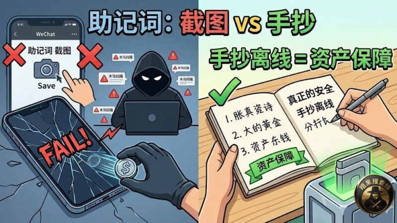 #干货分享   #钱包必读  截图存微信？这等于把钱包送给黑