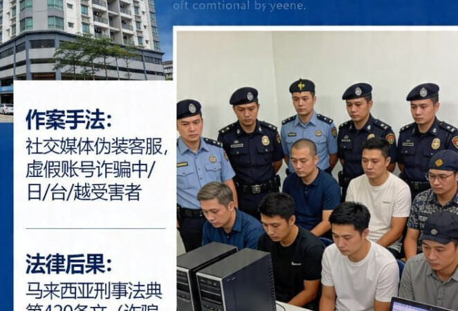 #马来西亚新闻：槟城三公寓沦为诈骗据点 11名跨国嫌犯落网
