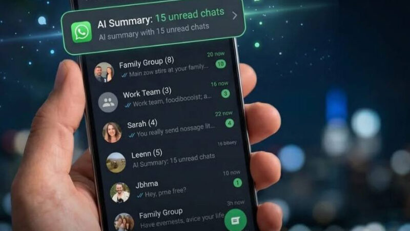 #WhatsApp测试AI未读摘要功能：可快速总结私聊和群聊