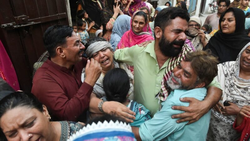Roof collapse kills 14 children at tutoring centre in Pakistan’s Lahore, officials say
