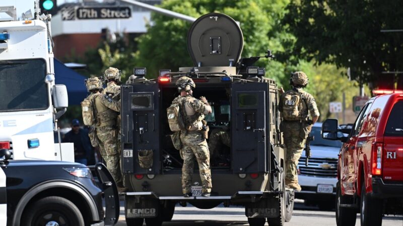 FBI kill man holding hostages in California after 12-hour standoff following bomb threat