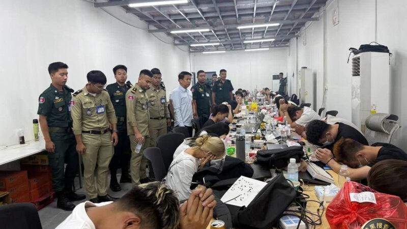 #柬埔寨新闻 西港昨天抓了40名狗推，缴获大量犯罪证据