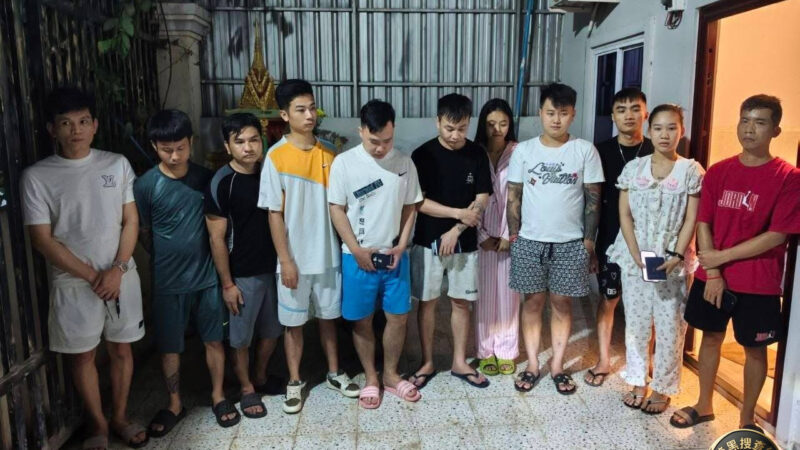 #柬埔寨新闻 木牌捣毁一处网络诈骗窝点 11名越南籍嫌疑人被