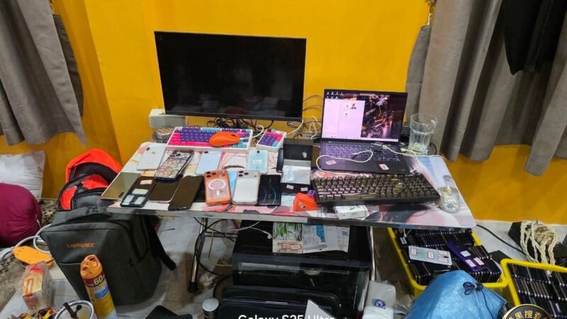 巴域清网再添战果：19人被抓，手机堆积如山，还有毒品
