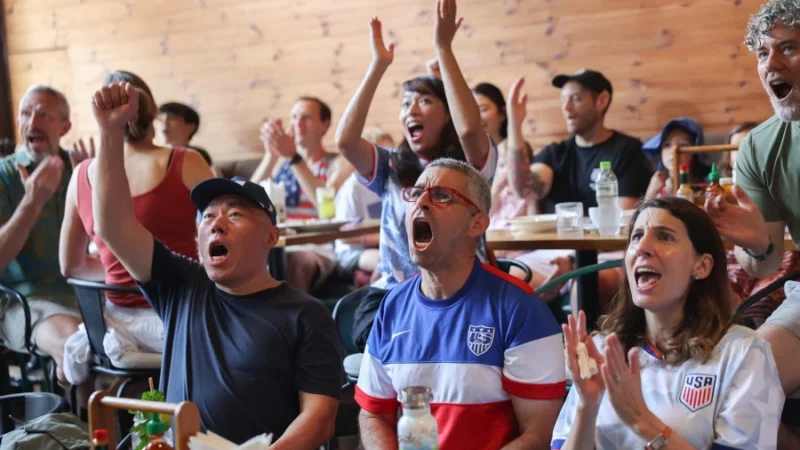 US fans in Ho Chi Minh City celebrate 4-1 World Cup win over Paraguay