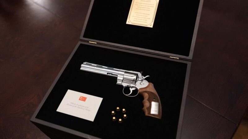Turkish president’s ‘unusual’ gift to Nato leaders: 1 revolver, 6 bullets