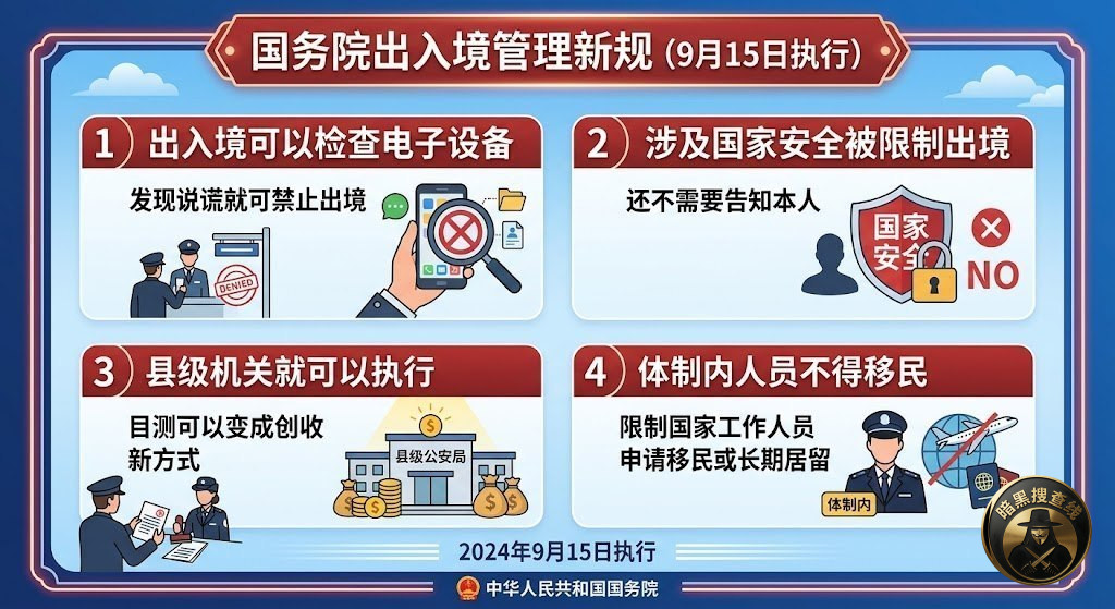 国务院最新出入境管理新规今日发布,将于9月15日正式施行,亮 国务院最新出入境管理新规今日发布,将于9月15日正式施行,亮